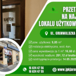 Przetarg ustny – ul. Grunwaldzka 22 (9,85 m2)