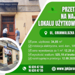 Przetarg ustny – ul. Grunwaldzka 22 (34,85 m2)