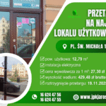 Przetarg ustny – Pl. Św. Michała 1 (12,79 m2)