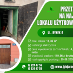Przetarg ustny – ul. Rynek 9 (18,36 m2)